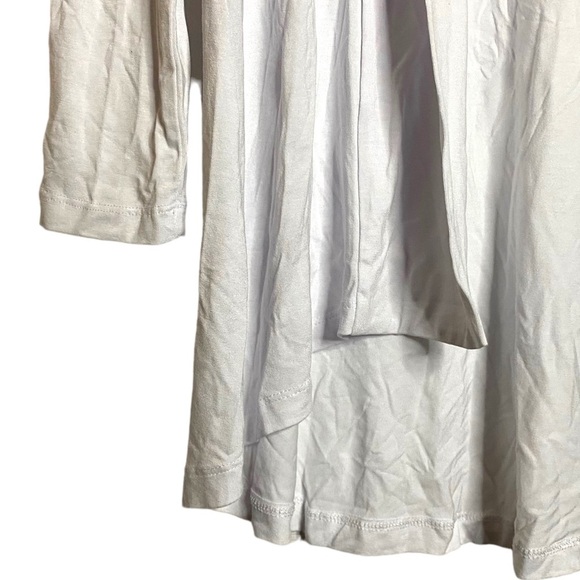 Vince Camuto Open Front Cardigan Ultra White Knit Long Length Long Sleeve Small - Picture 7 of 16